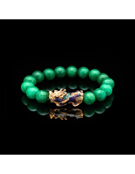 Green Jade Pixiu Bracelet - Abundance & Protection