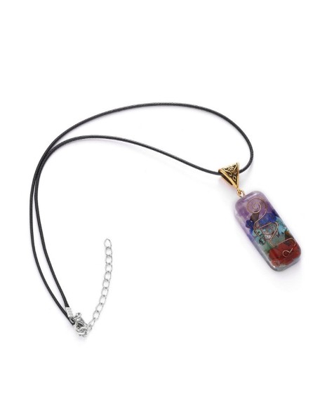 7 Chakra Orgone Necklace - Energy Healing & EMF Protection