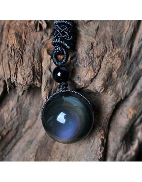 Rainbow Obsidian Necklace - Eye of Truth