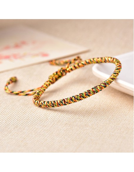 Tibetan Buddhist Knot Lucky Rope Bracelet