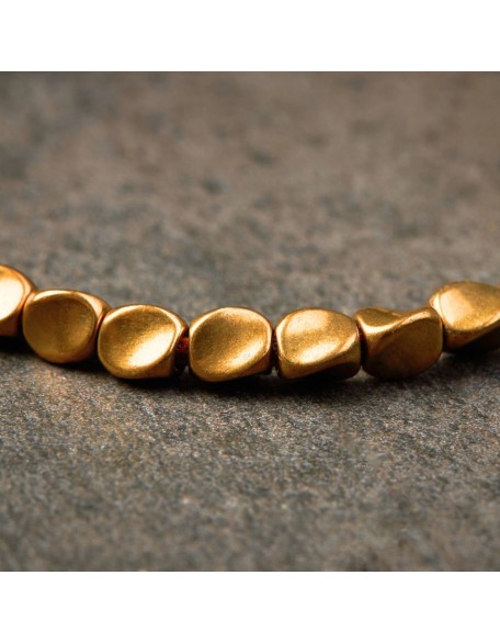 Tibetan Copper Beads Bracelet Handmade - For Healing, Strength & Protection
