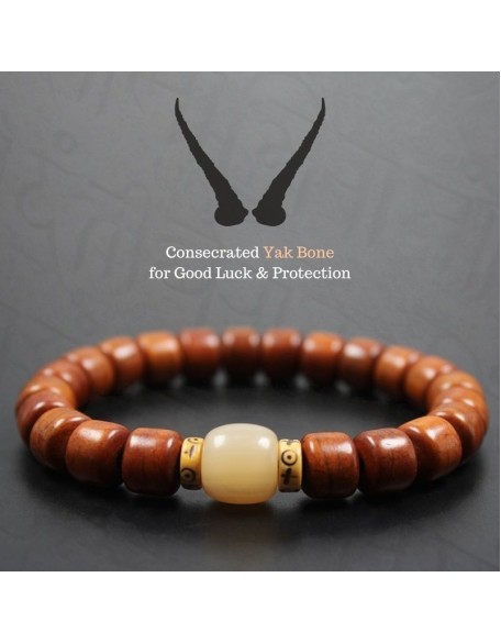 Tibetan Yak Bone Protection Bracelet - For Protection & Strength