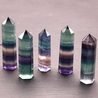Rainbow Fluorite Wand - 7 Chakra Healing
