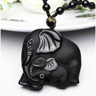 Mom and Baby Elephant Necklace - Inspire Familial Love