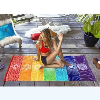 7 Chakra Yoga Mat - Meditation Rug - Tapestry