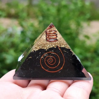 Black Tourmaline Orgone Protection Pyramid