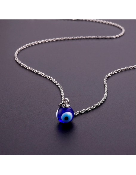 Blue Evil Eye Protection Necklace