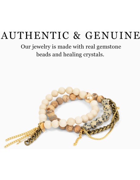 Handmade Beaded Bracelets | Authentic Gemstones and Crystals with Healing Properties