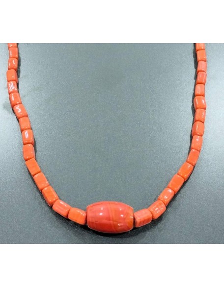 Original Coral Beads Necklace And Coral Bead Bracelet, Igbo bead African jewelry