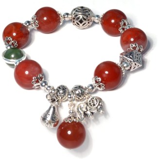 Natural Carnelian Bracelet,natural agate stone bracelet 12mm bead silver accessories bracelet for women, Jewelry Healing Bracelets Bring Luck and happyness Prosperity